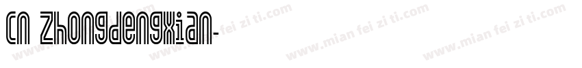 CN Zhongdengxian字体转换